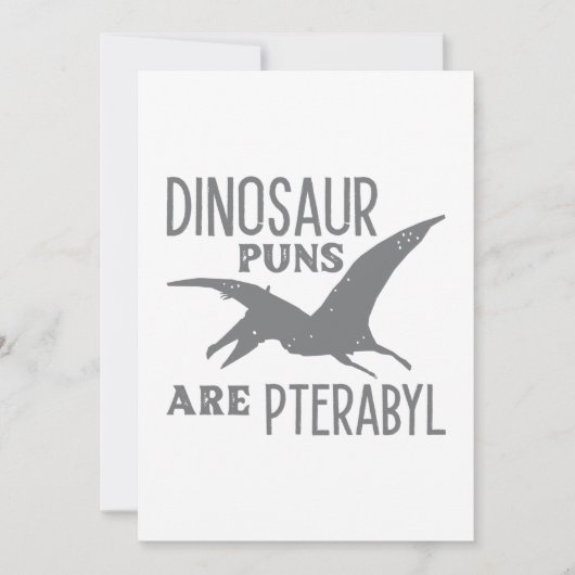 Dinosaurier Puns sind Pterabyl Dankeskarte (Vorderseite)