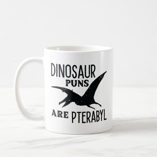 Dinosaurier Puns sind Pterabyl Kaffeetasse (Links)