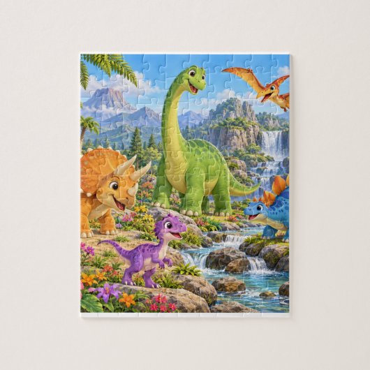Dinosaurier-Puzzle Puzzle (Vertikal)