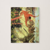 Dinosaurier-Puzzlespiel Gorgosaur Styracosaur Puzzle (Vertikal)