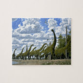 Dinosaurier-Puzzlespiel Pleurocoelus Astrodon Puzzle (Horizontal)