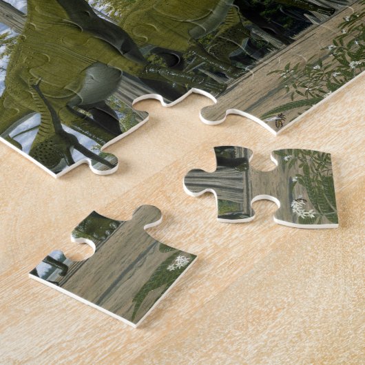 Dinosaurier-Puzzlespiel Pleurocoelus Astrodon Puzzle (Seite)