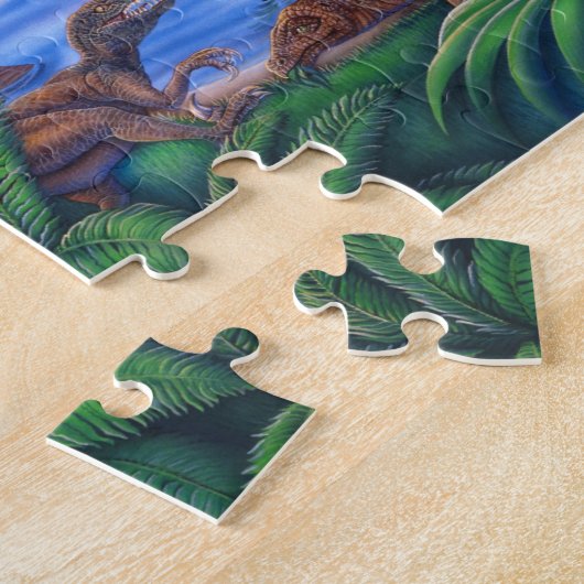 Dinosaurier-Puzzlespiel Puzzle (Seite)