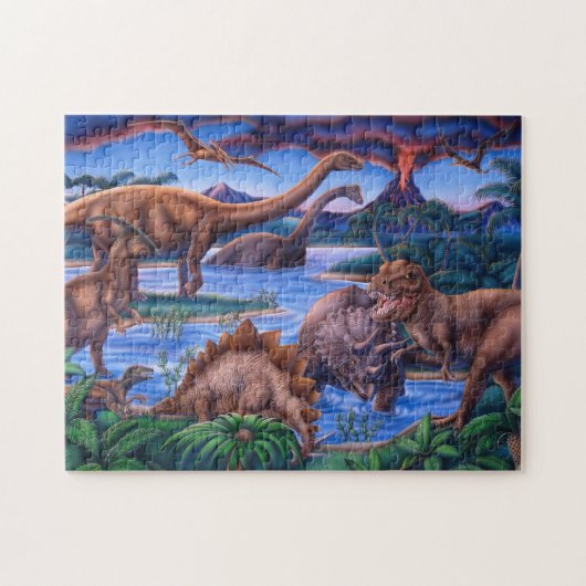 Dinosaurier-Puzzlespiel Puzzle (Horizontal)