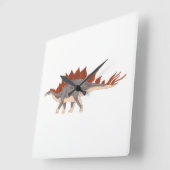 Dinosaurier Quadratische Wanduhr (Winkel)