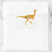 Dinosaurier Quadratischer Aufkleber (Tasche)