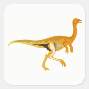 Dinosaurier Quadratischer Aufkleber