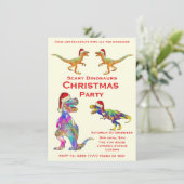 Dinosaurier Raptor T Rex Beängstigend Kids Weihnac (Stehend Vorderseite)