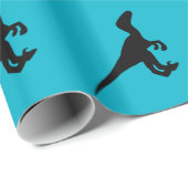 Dinosaurier-Raubvogel, Dino-Entwurf Geschenkpapier (Rolleneckpunkt)