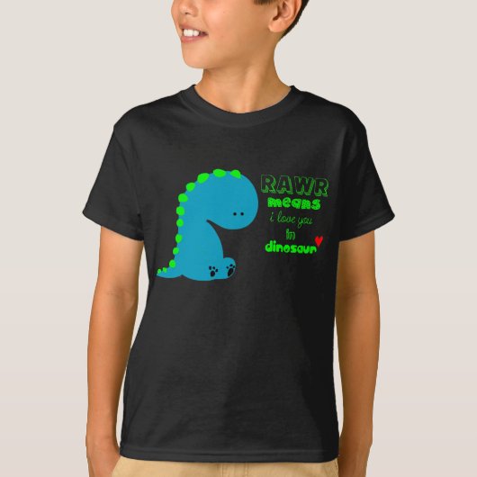 Dinosaurier rawr Shirt (Vorderseite)