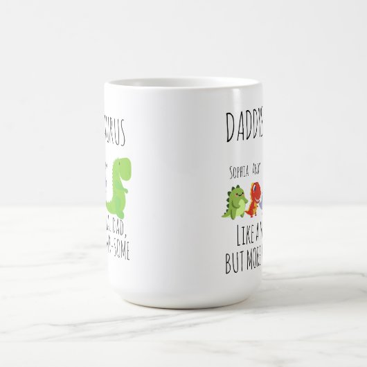 Dinosaurier rawr-some Daddysaurus Kaffeetasse (Mittel)
