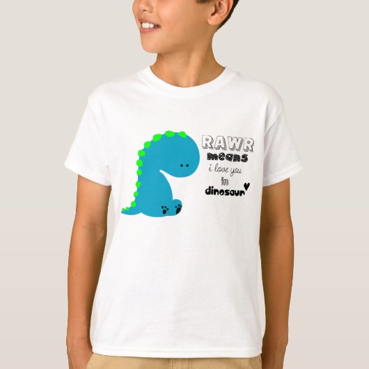Dinosaurier Rawr T - Shirt für Kinder (Vorderseite)