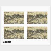 Dinosaurier Rechteckiger Aufkleber (Blatt)