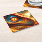 Dinosaurier Rechteckiger Pappuntersetzer (angewinkelt)