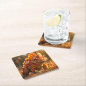 Dinosaurier Rechteckiger Pappuntersetzer (Vor Ort)