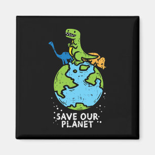 Dinosaurier Rettete unseren Planeten Niedlich Eart Magnet