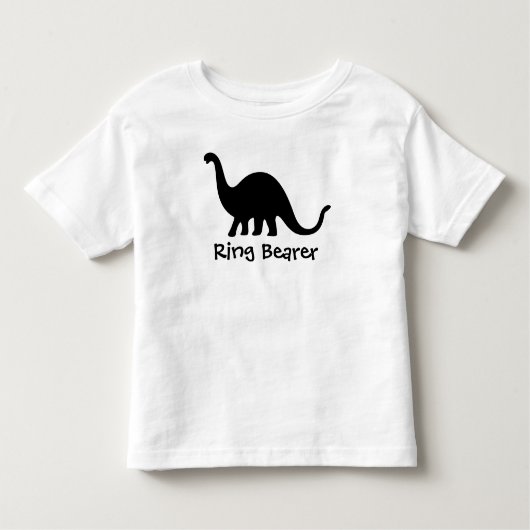 Dinosaurier: Ring Bearer Kleinkind T-shirt (Vorderseite)