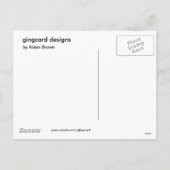 Dinosaurier Roaring, Glücklicher Valentinstag, Pos Feiertagspostkarte (Rückseite)