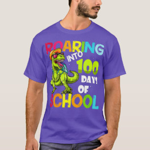 Dinosaurier Roaring in 100 Tagen Schulkleidung T-Shirt