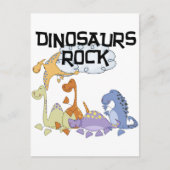 Dinosaurier Rock Tshirts und Geschenke Postkarte (Vorderseite)