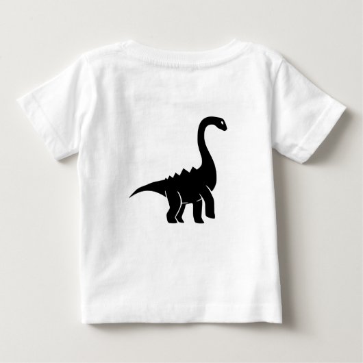 Dinosaurier Rocks! Langschläfer-T-Shirt (T-Rex) Baby T-shirt (Rückseite)