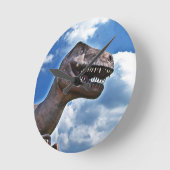 Dinosaurier!!! Runde Wanduhr (Winkel)