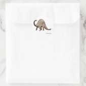 Dinosaurier Runder Aufkleber (Tasche)