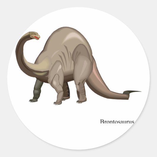Dinosaurier Runder Aufkleber (Vorderseite)