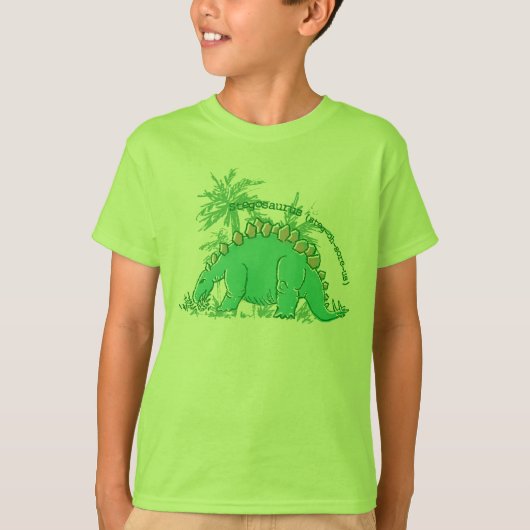 Dinosaurier sagen Limonen grünen T - Shirt der (Vorderseite)
