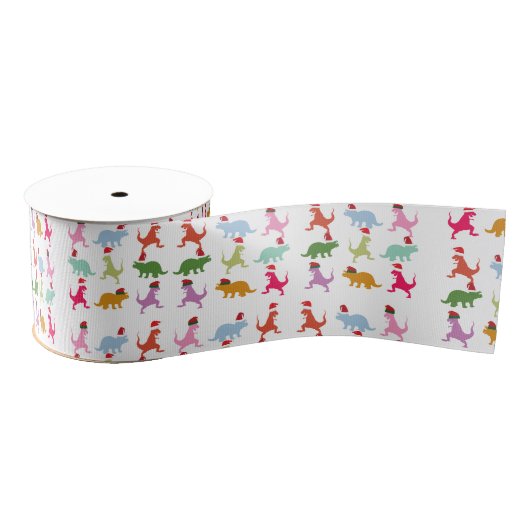 Dinosaurier Santa Mood Ripsband (Spule)
