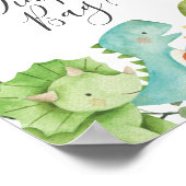 Dinosaurier schätzen, was in dem Taschenzeichen st Poster (Ecke)