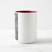 Dinosaurier schauen auf Meteor Tasse (Zentrum)