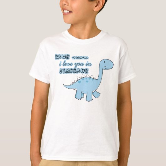 Dinosaurier scherzt T - Shirt (Vorderseite)