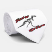 Dinosaurier-Schlechtes zur Knochen-Krawatte Krawatte (Gerollt)