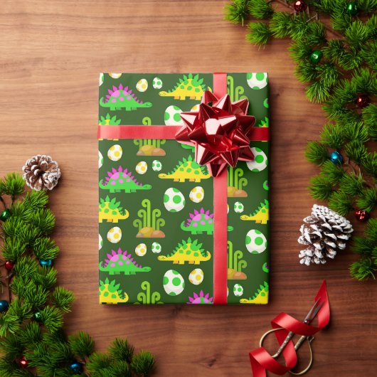 Dinosaurier! Schleifpapier Geschenkpapier (Feiertagsgeschenk)