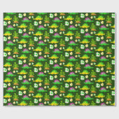 Dinosaurier! Schleifpapier Geschenkpapier (Flach)
