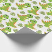 Dinosaurier! Schleifpapier Geschenkpapier (Ecke)