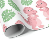 Dinosaurier! Schleifpapier Geschenkpapier (Rolleneckpunkt)