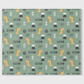 Dinosaurier! Schleifpapier Geschenkpapier (Flach)