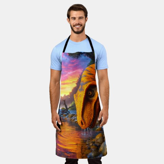 Dinosaurier Schürze (Getragen)