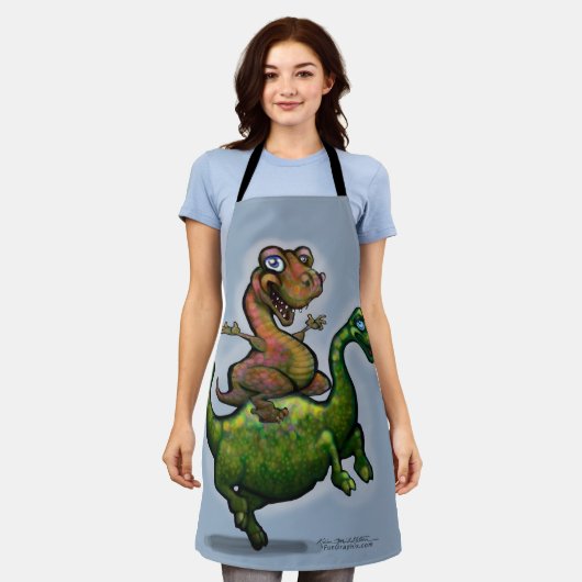 Dinosaurier-Schürze Schürze (Getragen)