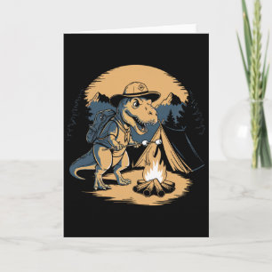 Dinosaurier-Scouting-Camping für Kinder Jungen Mäd Karte