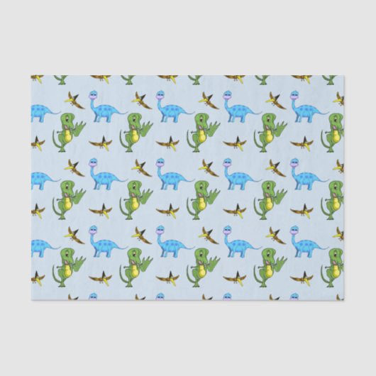 Dinosaurier-Seidenpapier Seidenpapier (Vorderseite)