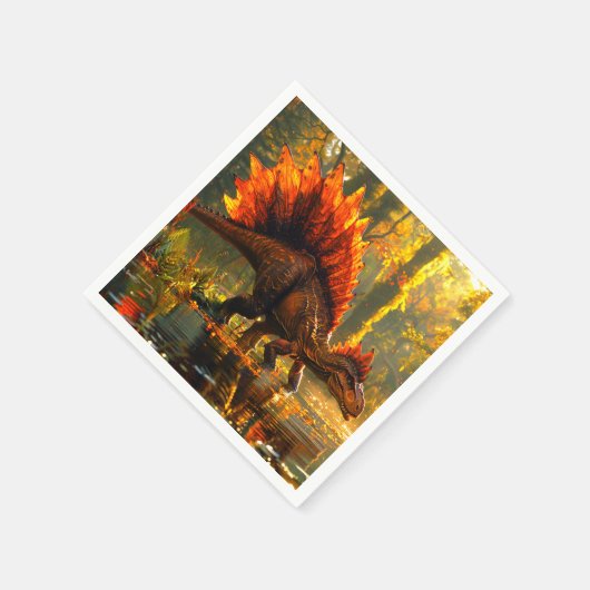 Dinosaurier Serviette (Ecke)