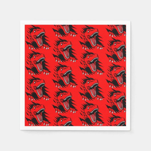 Dinosaurier Serviette (Vorderseite)