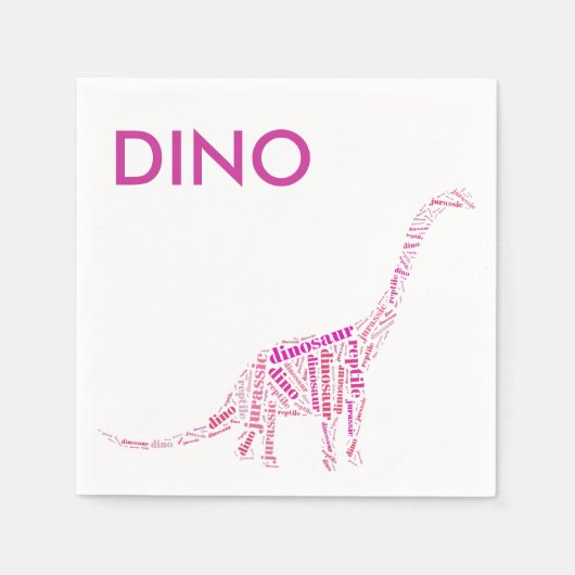 Dinosaurier Serviette (Vorderseite)