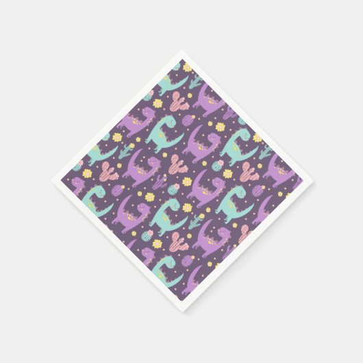 Dinosaurier Serviette (Ecke)