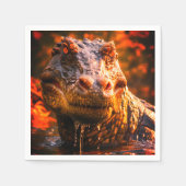 Dinosaurier Serviette (Vorderseite)