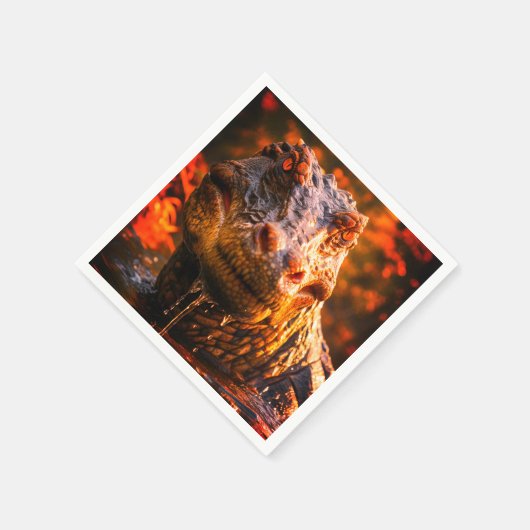 Dinosaurier Serviette (Ecke)