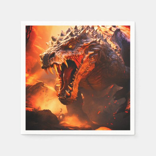 Dinosaurier Serviette (Vorderseite)